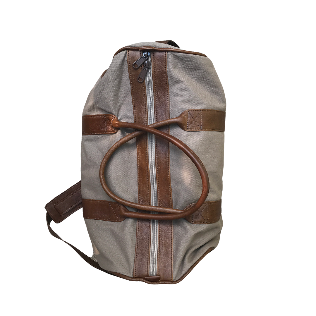 Leather & Canvas Duffel Bag – The Johnny_2