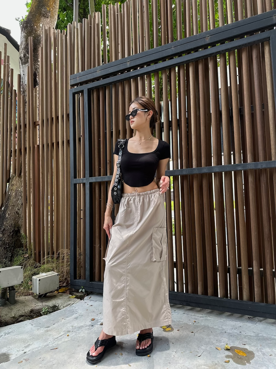 CARGO SKIRT (Khaki)_0