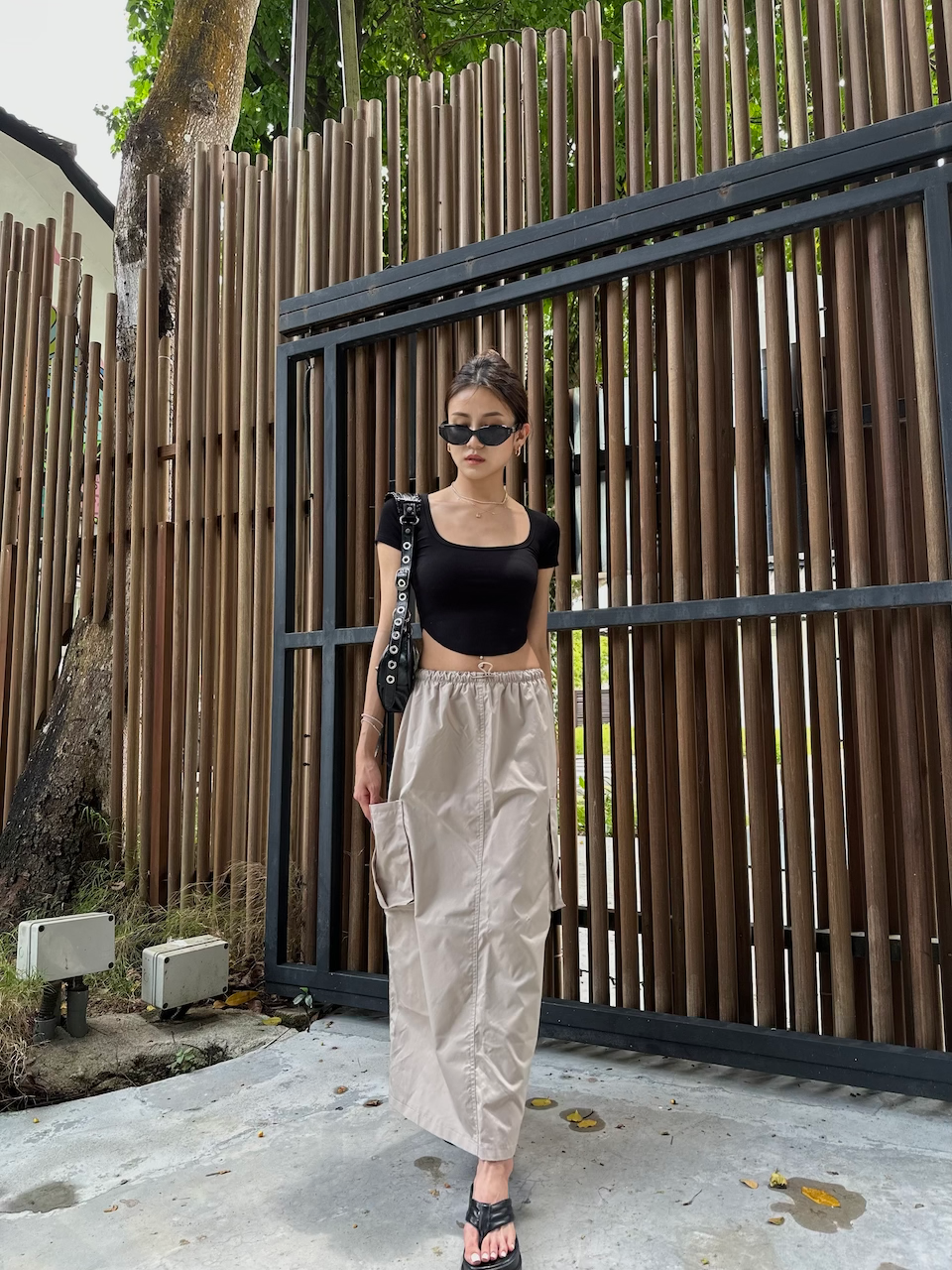 CARGO SKIRT (Khaki)_2