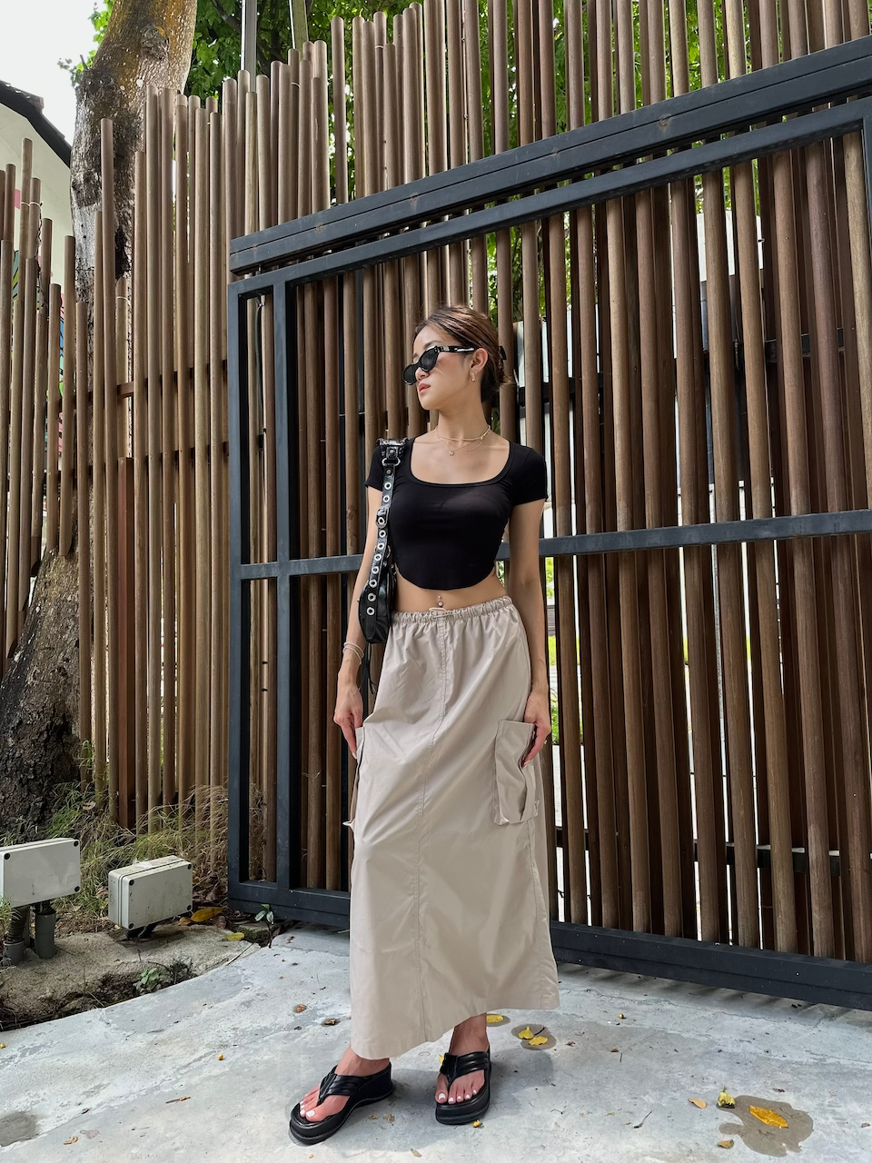 CARGO SKIRT (Khaki)_3