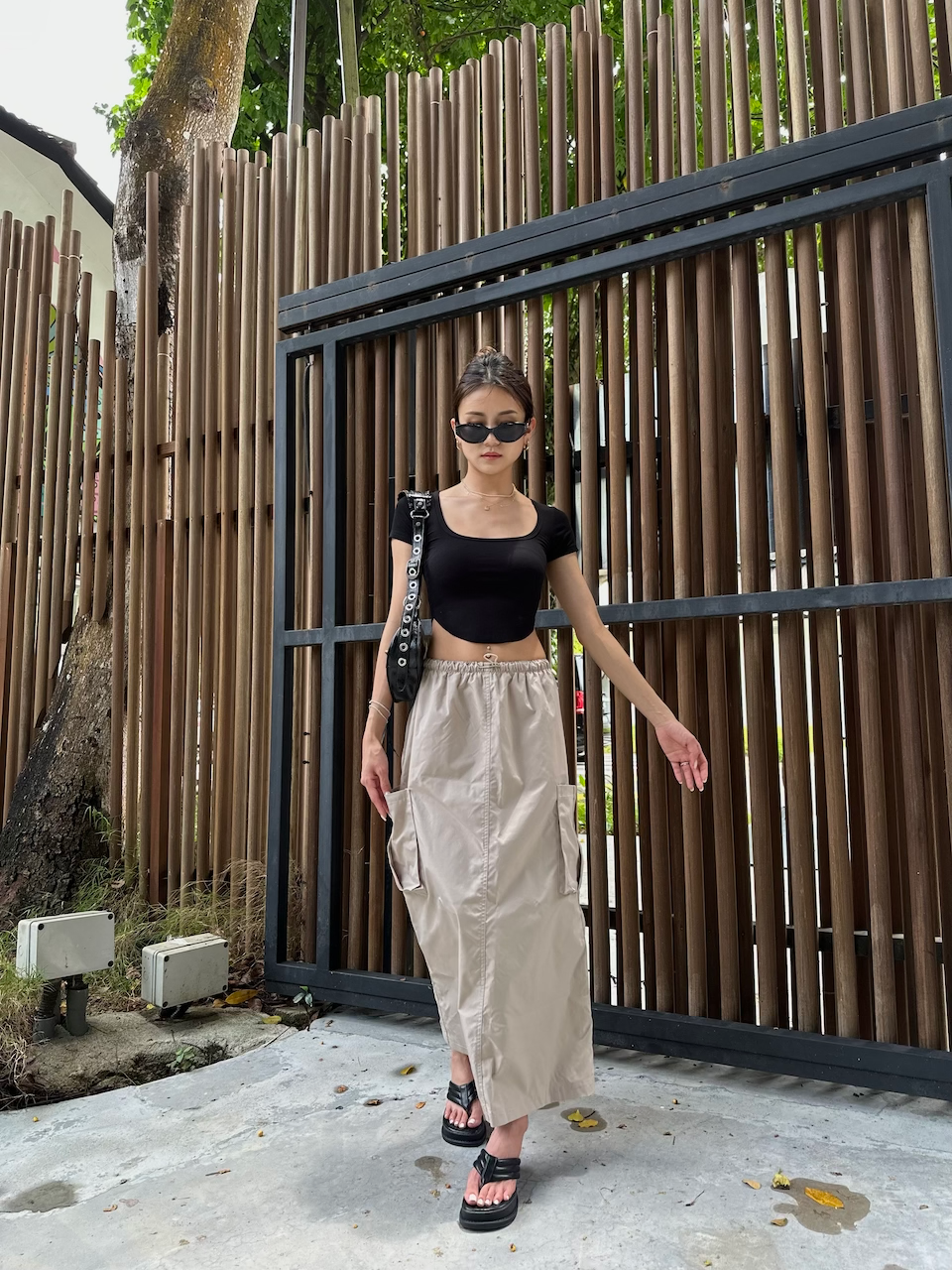 CARGO SKIRT (Khaki)_1