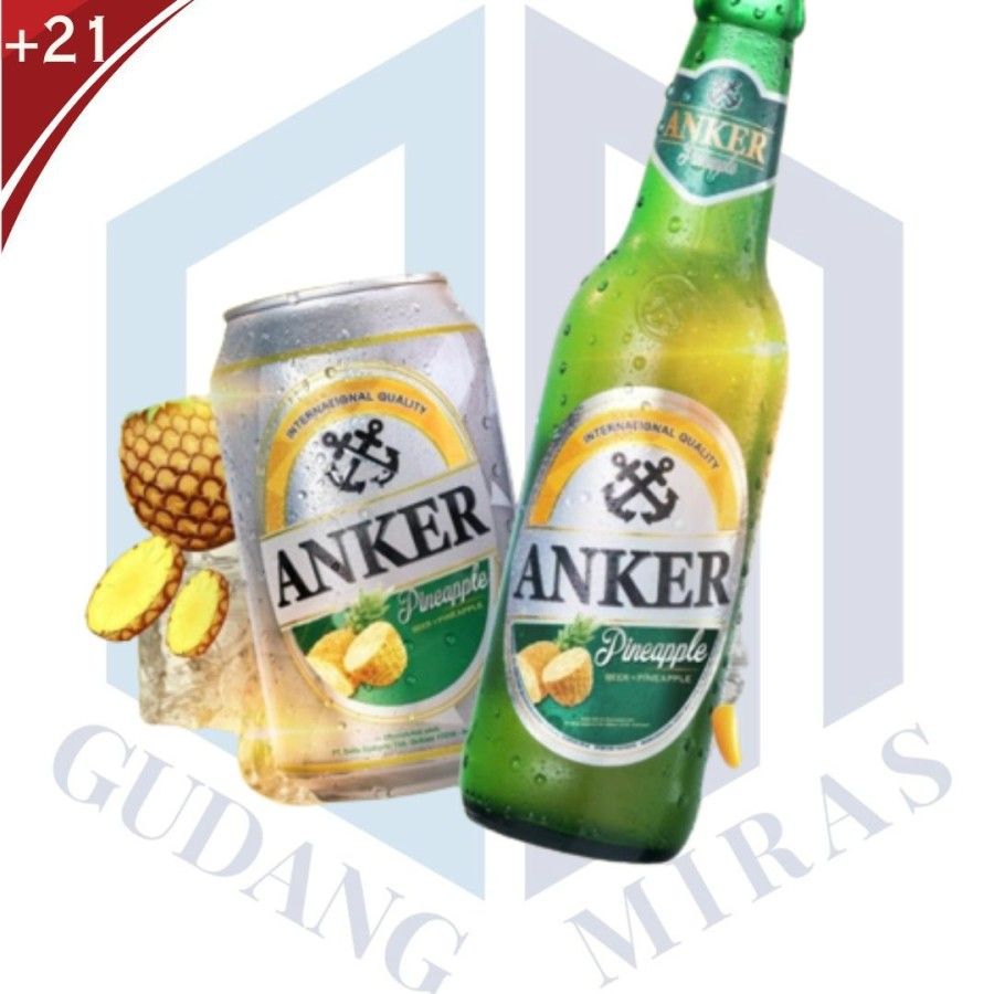 BEER ANKER LYCHEE CAN BIR PUTIH RASA LECI PU TAO CHEE CHIEW SPARKLING GRAPE SODA BEER WINE SODA ANGKER _3