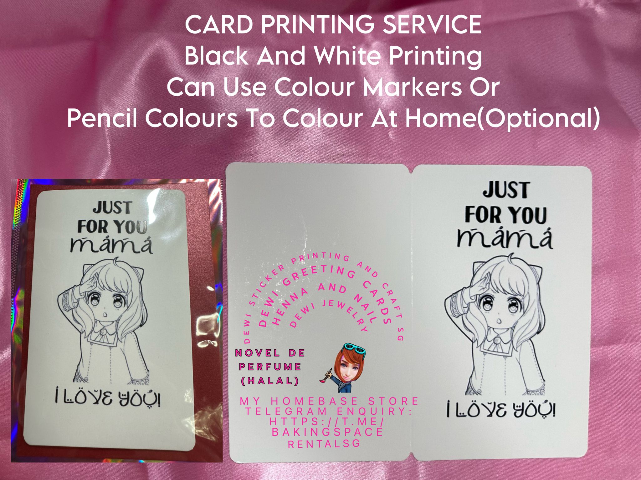 Greeting Card Black & White Printing Service (A5 Size)_1