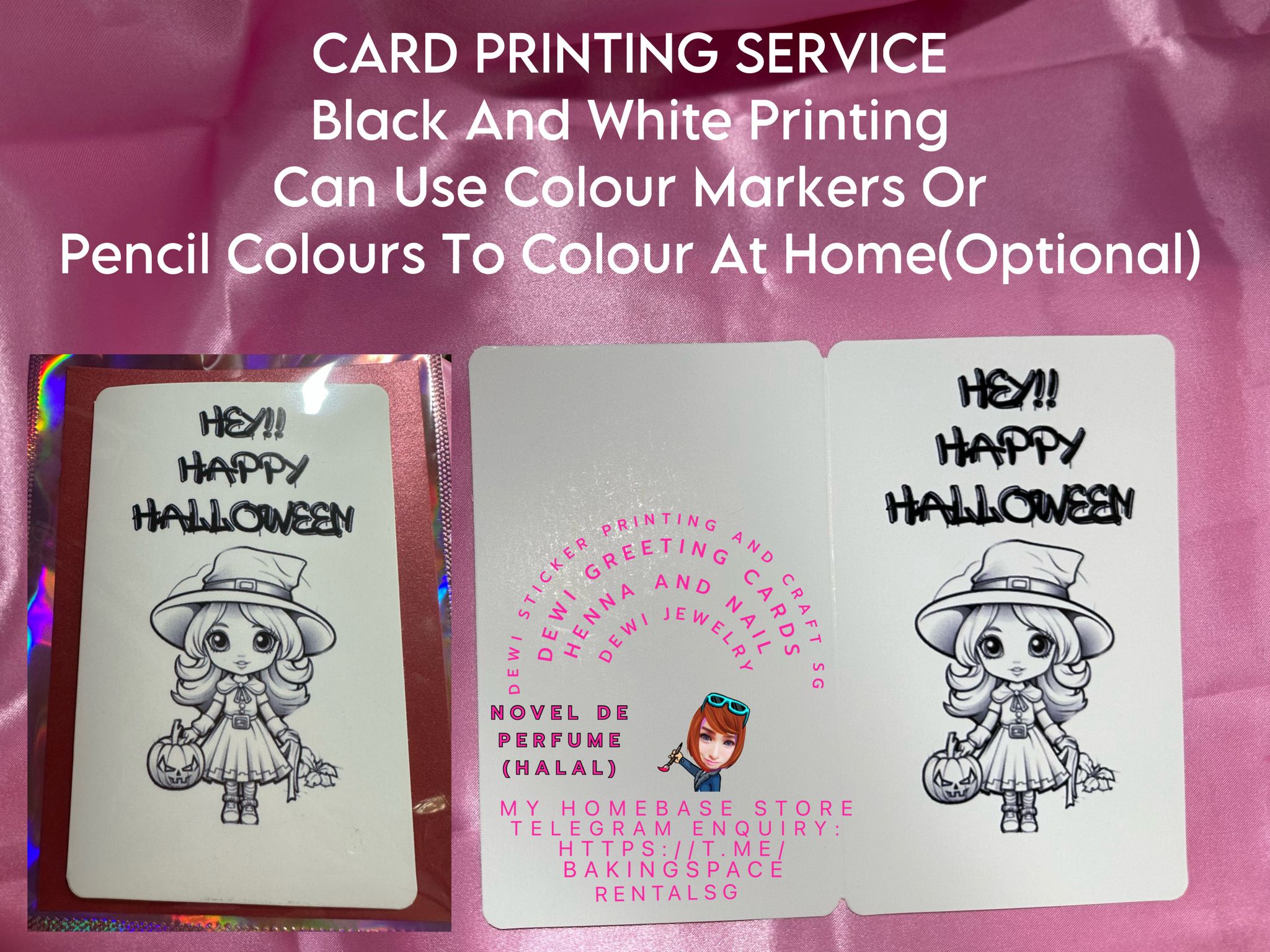 Greeting Card Black & White Printing Service (A5 Size)_2