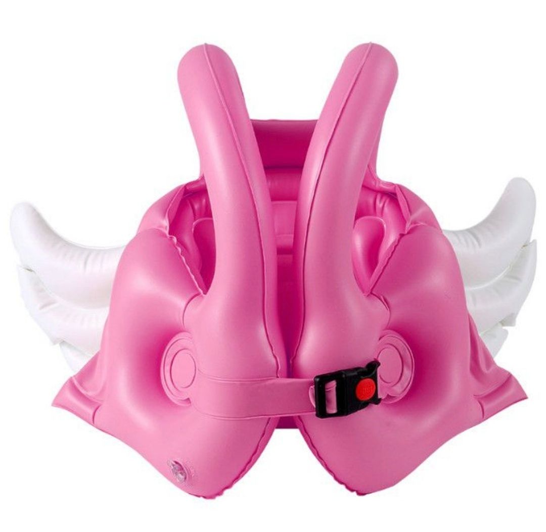 Tree-Child Angel Wing Inflatable Vest Jacket Swimming Aid_0