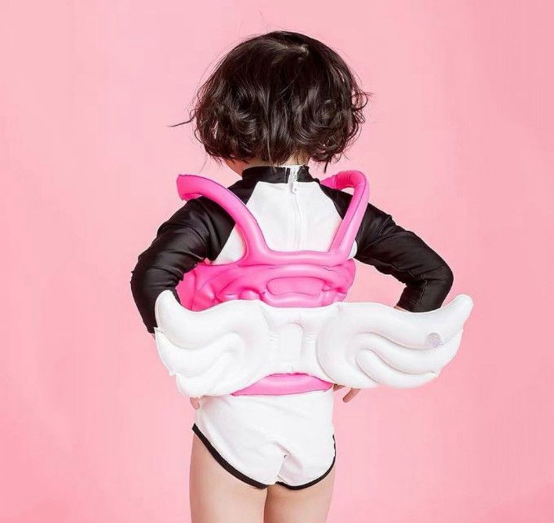 Tree-Child Angel Wing Inflatable Vest Jacket Swimming Aid_3