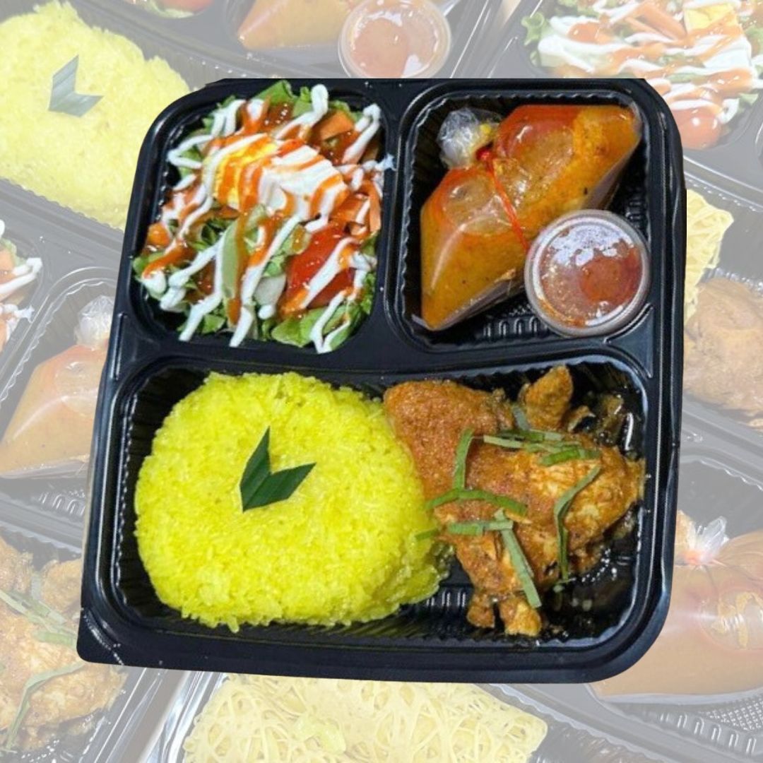 PULUT KUNING WITH SAMBAL RENDANG PEDAS AYAM _0