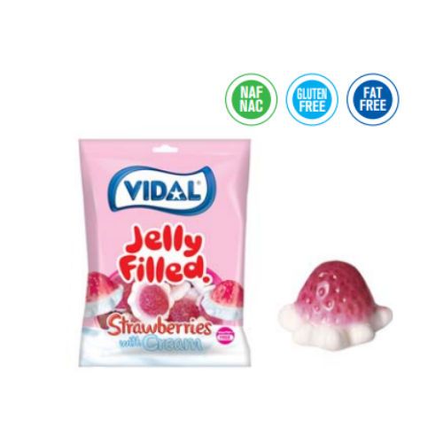 VIDAL JELLY FILLED STRAWBERRIES WITH CREAM (14 X 85 GR)_0