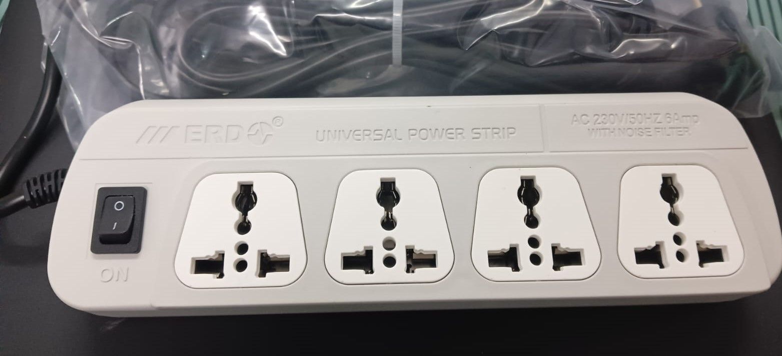 ERD EB002 EB-11 (3 Meter Cable) Power Strip Extension 4 Universal Socket_1