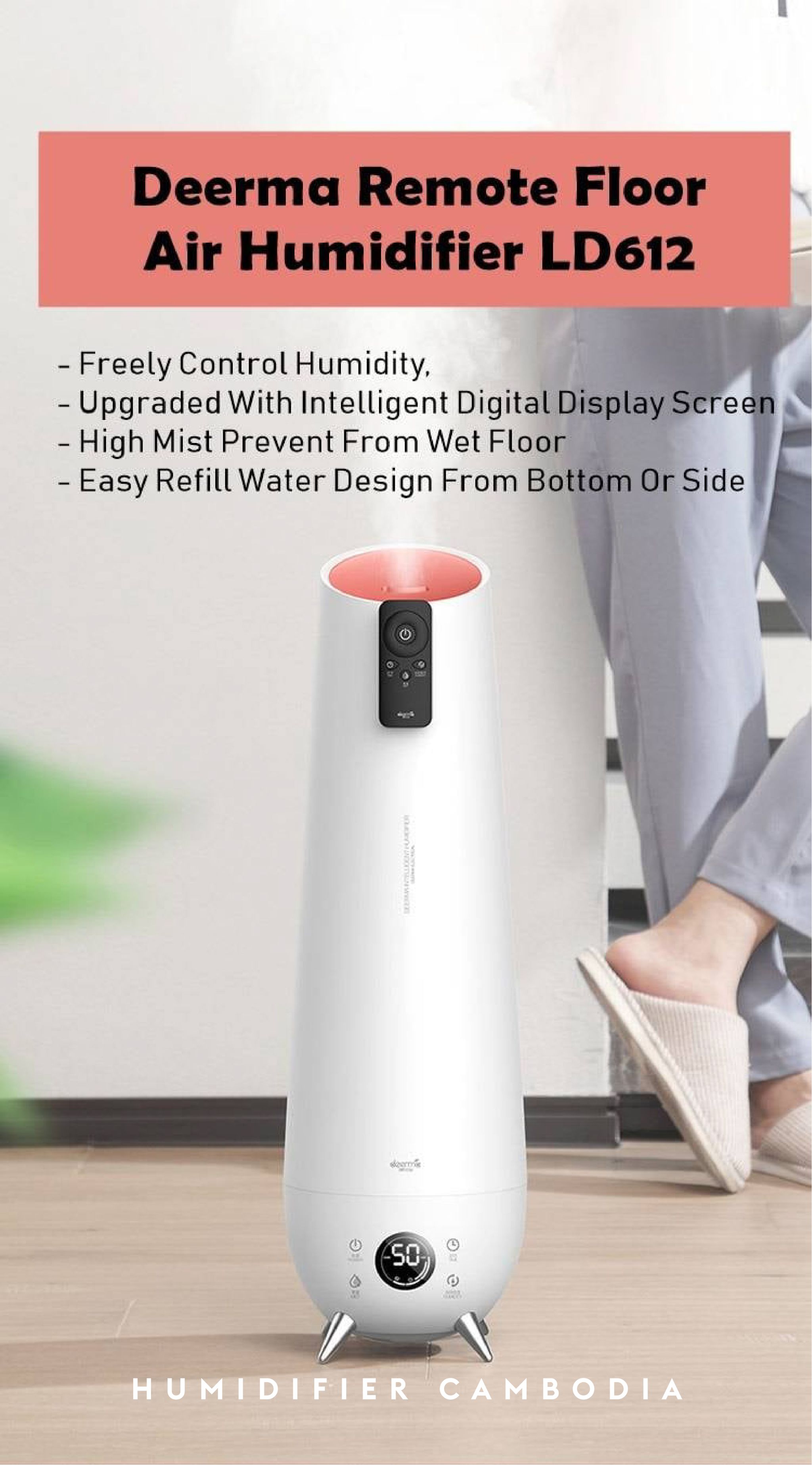 LD612 Humidifier 6L USA ម៉ាស៊ីនចំហាយទឹក + 1 Year Warranty_0