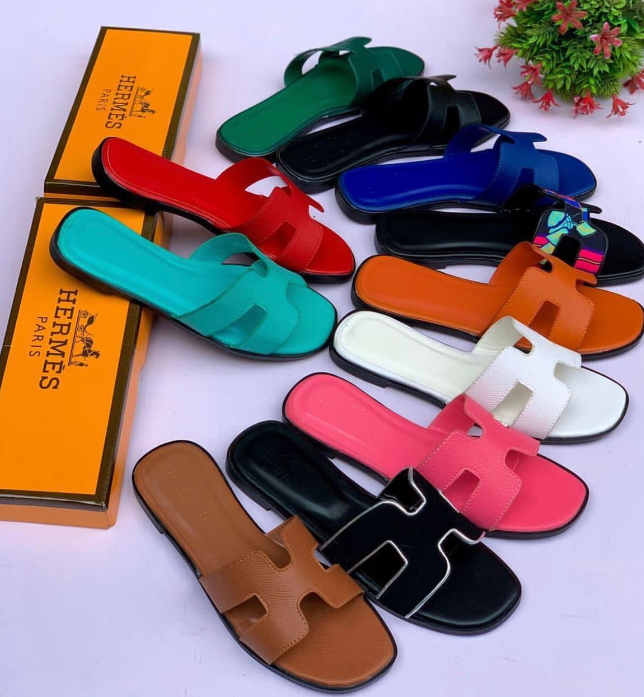 Hermes slippers_0