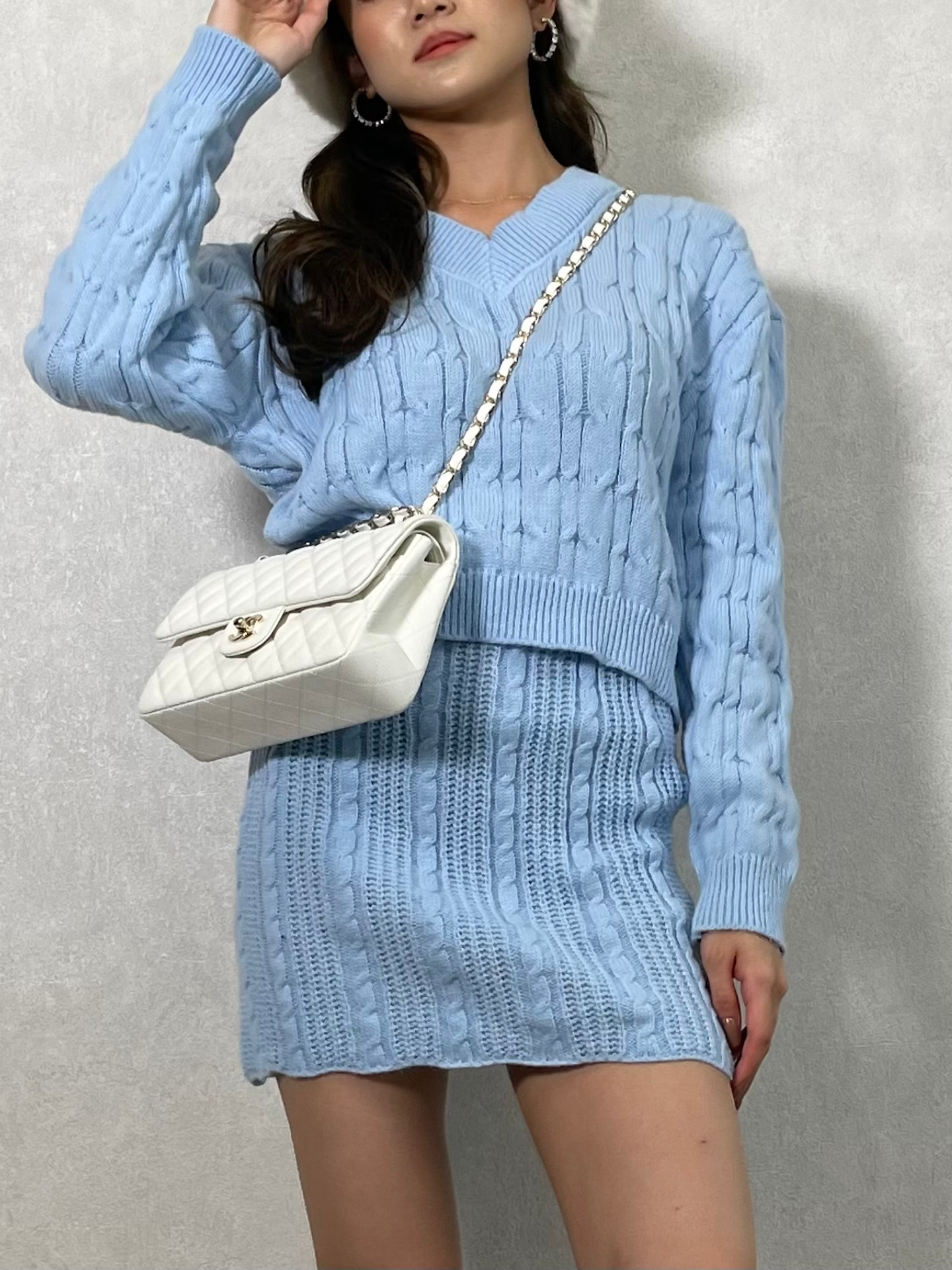 2PCS KNIT SET (Baby Blue)_1