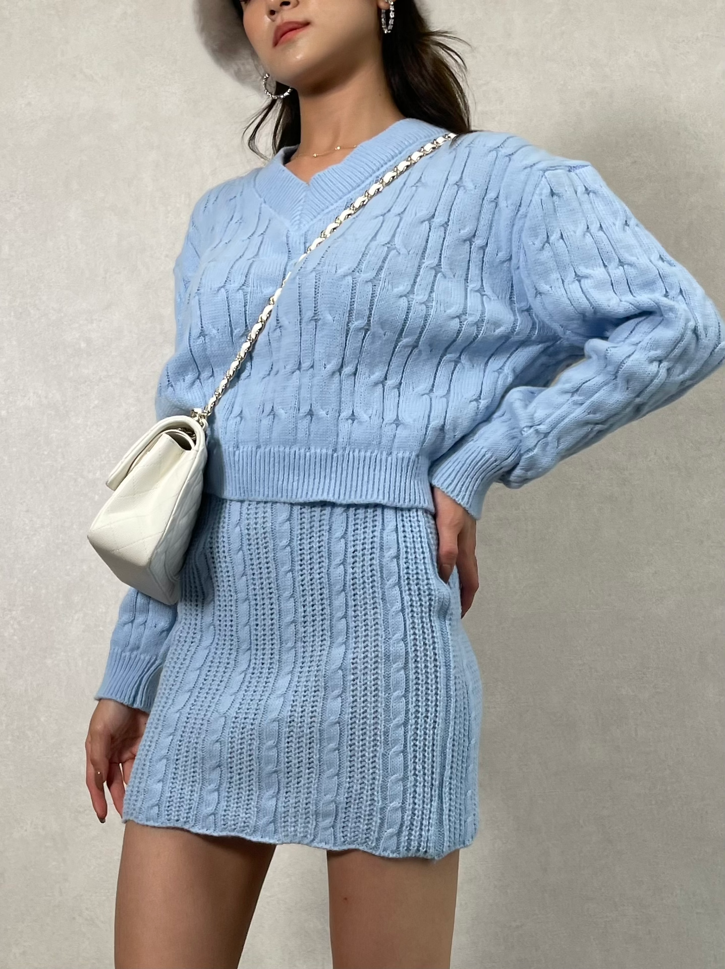 2PCS KNIT SET (Baby Blue)_2