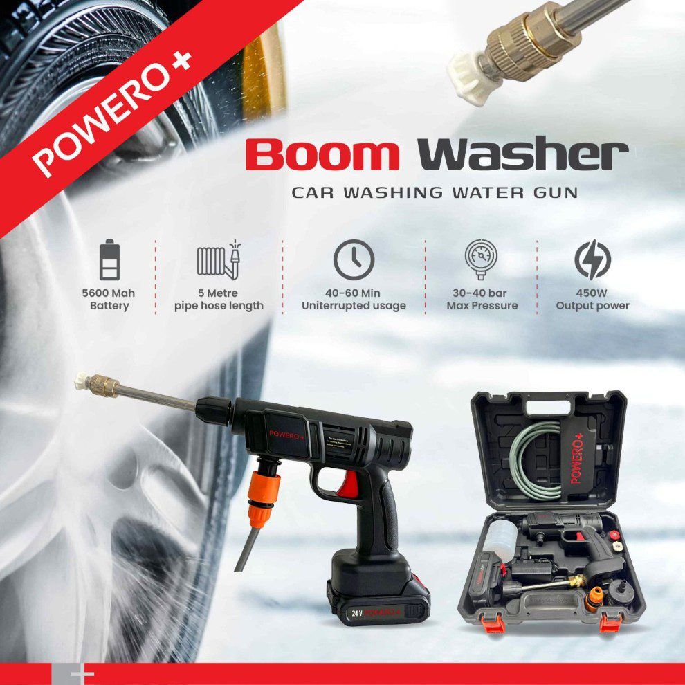 Powero+ Boom Washer Portable Car Washing Water Gun_0