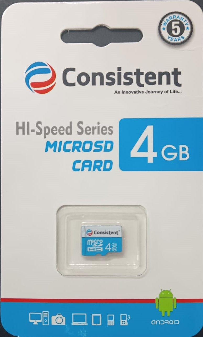 Consistent 4GB Micro SD Card CTM10004 With GST Bill_1