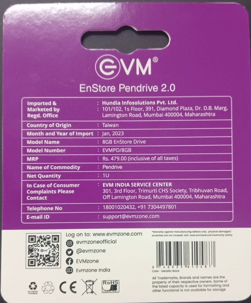 EVM 8GB Enstore USB2.0 Pendrive (EVMPD/8GB)_1