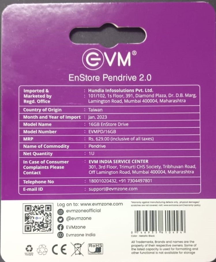 EVM 16GB EnStore USB2.0 Pendrive (EVMPD/16GB)_1