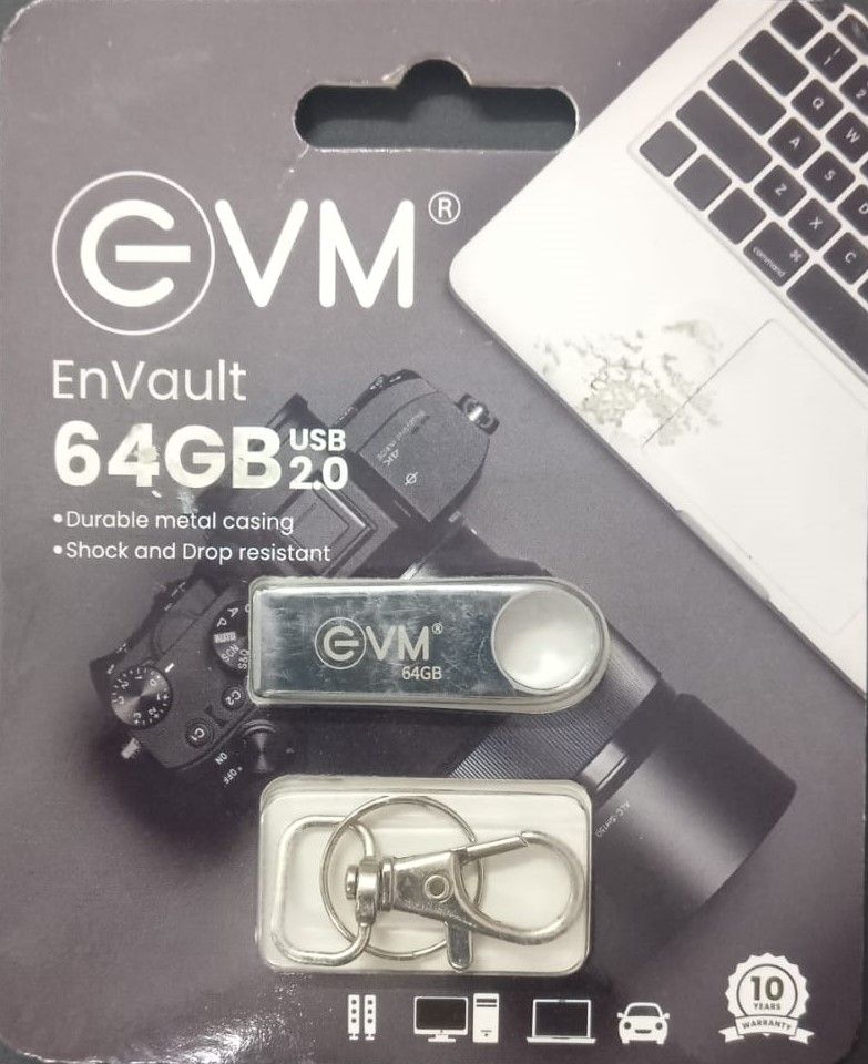 EVM 64GB EnVault USB2.0 EVM PDV/64GB Pendrive With GST Bill_1