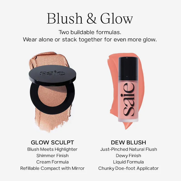 Saie Glow Sculpt Multi-Use Cream Highlighting Blush 5.8g_6