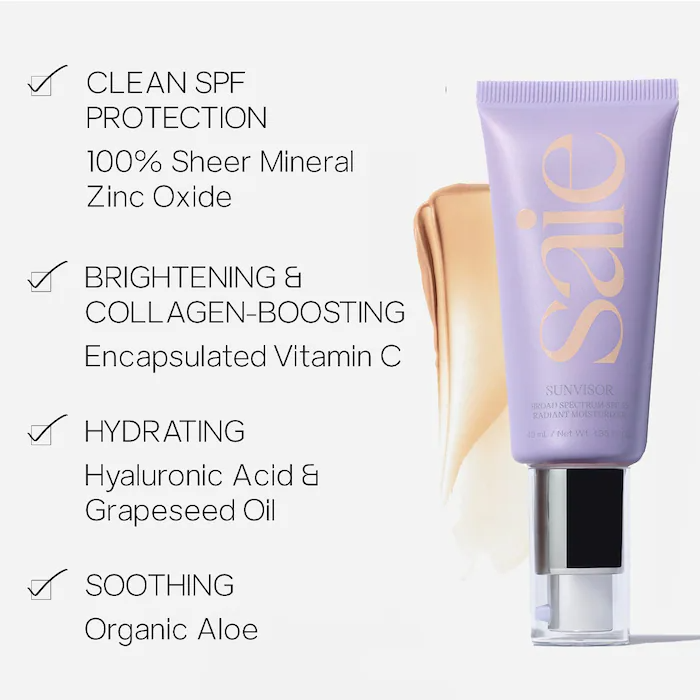 Saie Sunvisor Radiant Moisturizing Face Sunscreen SPF 35_3