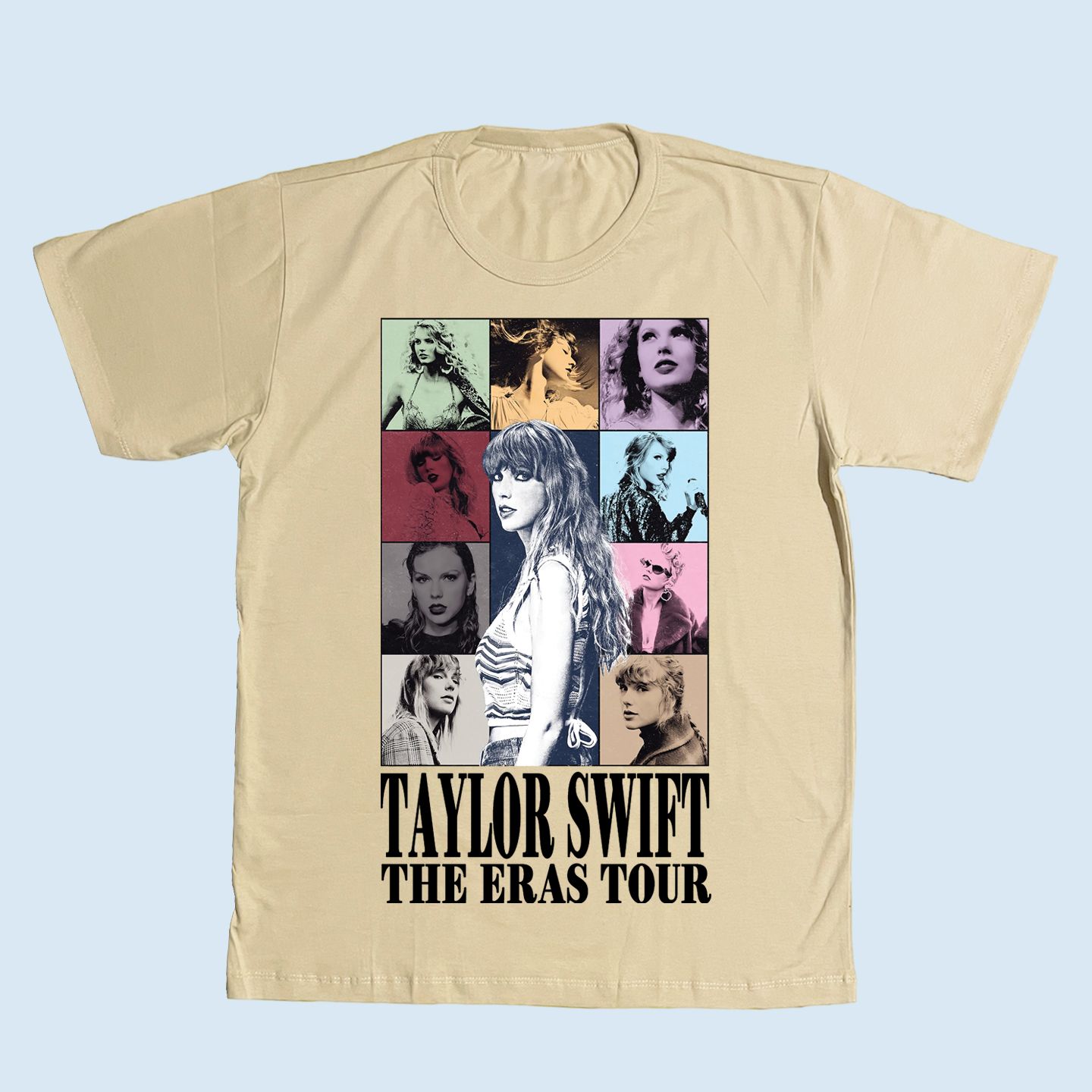 Taylor Swift The Eras International Tour Beige T-Shirt_0