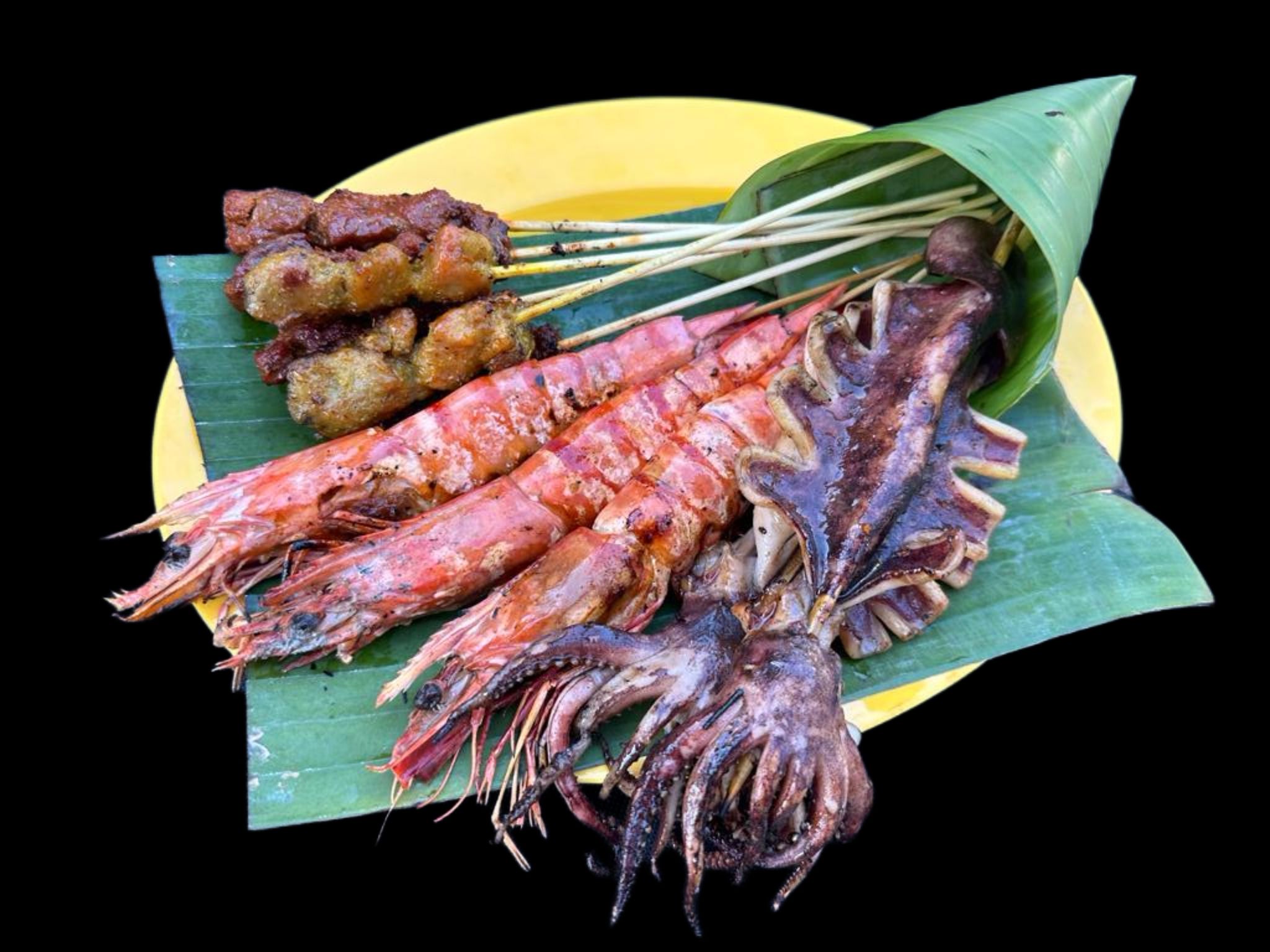 Set H (3 Prawns + 2 Squid + 6 Satay)_0