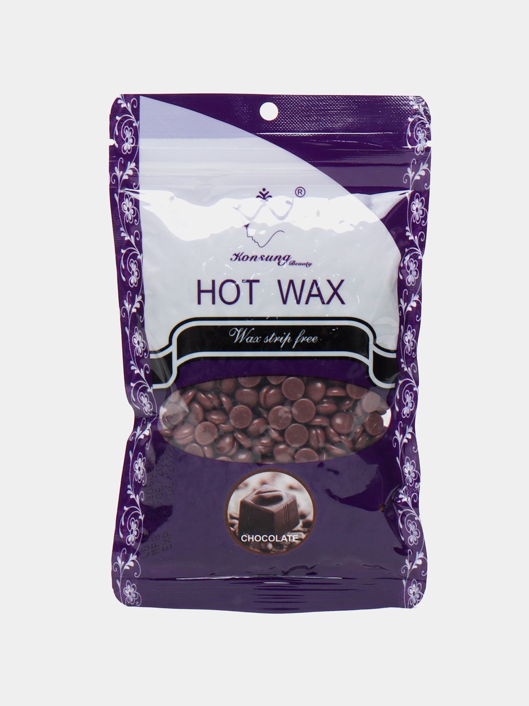 Depilatsiya uchun mum Hot wax, granulalarda professional, plyonkali_3