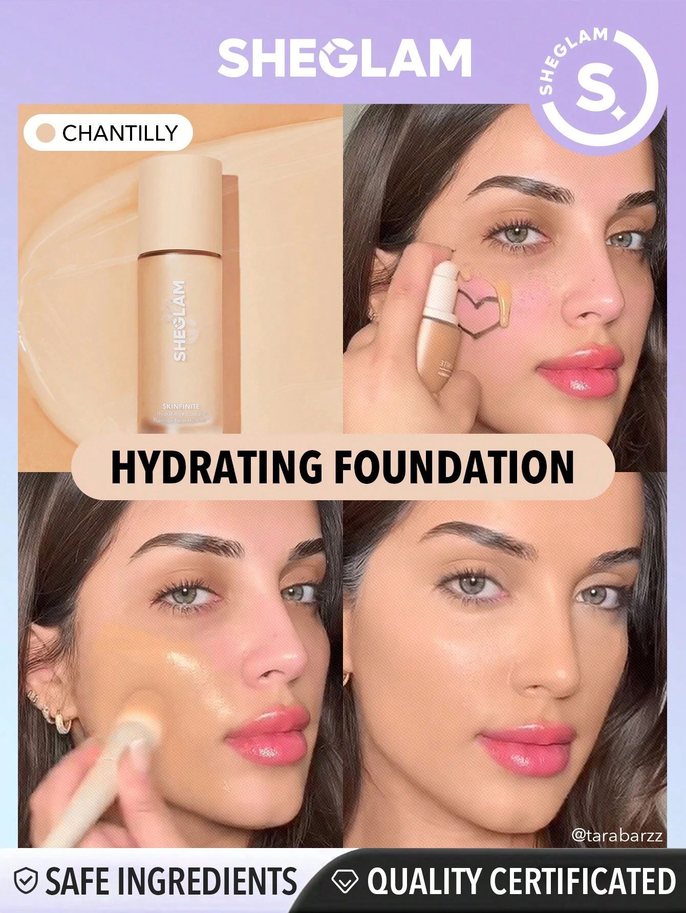 SHEGLAM Skinfinite Hydrating Foundation - Chantilly_6