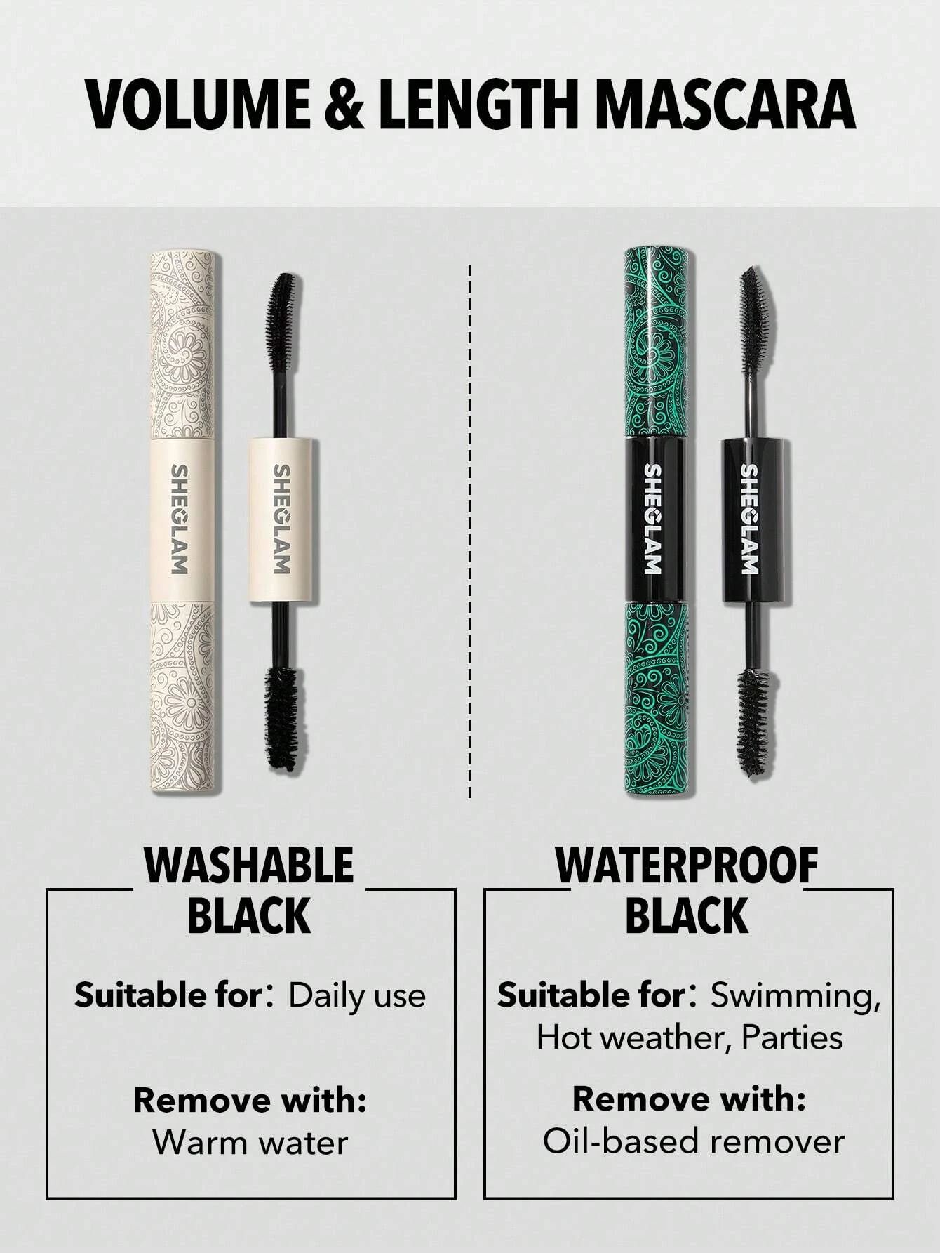 SHEGLAM All-In-One Volume & Length Mascara 2 In 1 - Washable_6