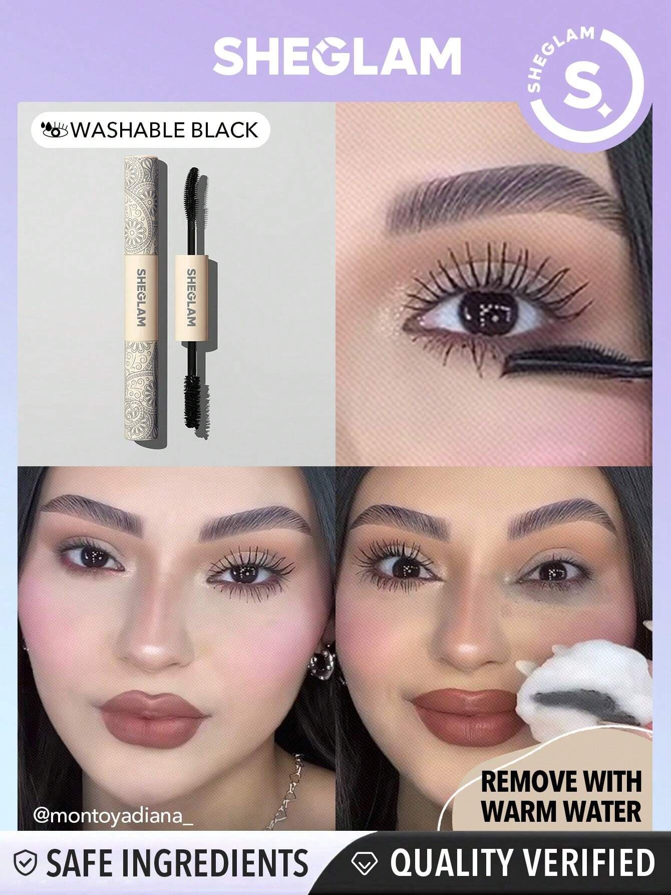 SHEGLAM All-In-One Volume & Length Mascara 2 In 1 - Washable_3