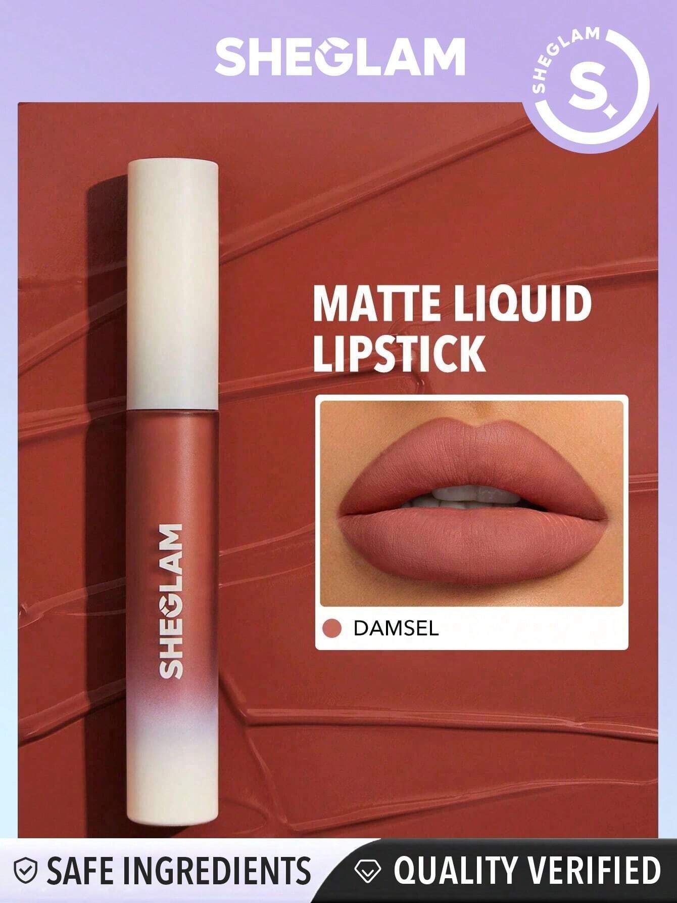 SHEGLAM Matte Allure Liquid Lipstick - Damsel_1