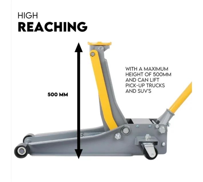 Low-profile 4ton Hydraulic trolley Garage jack _4