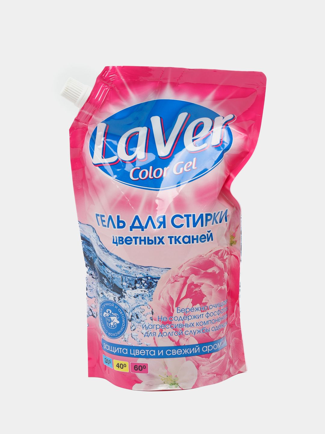 Yuvish uchun gel rangli kiyimlar uchun LaVer Color Gel, 1 litr_0