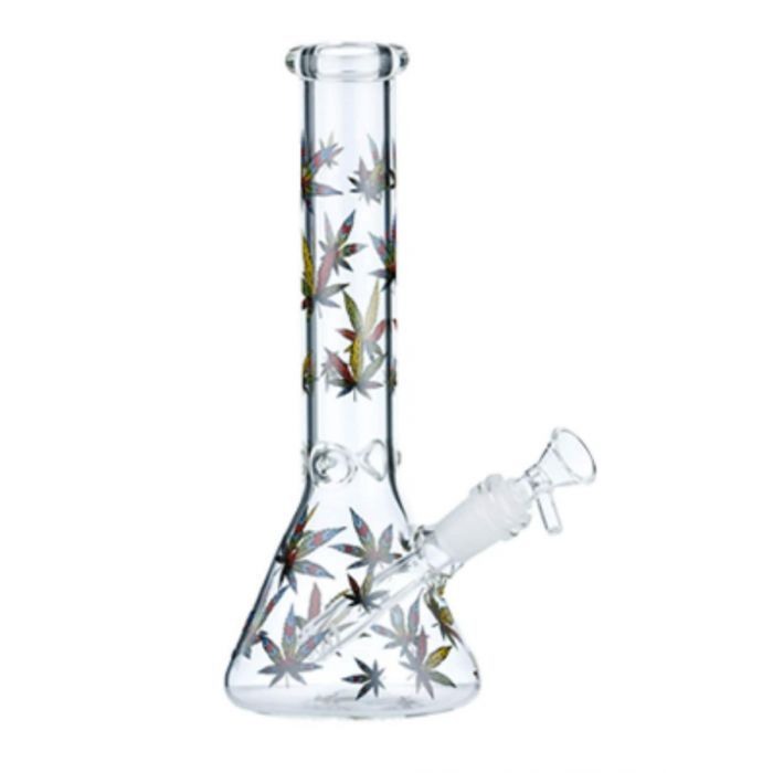 Funky Leaf Ice Catcher Bong - 25cm_0