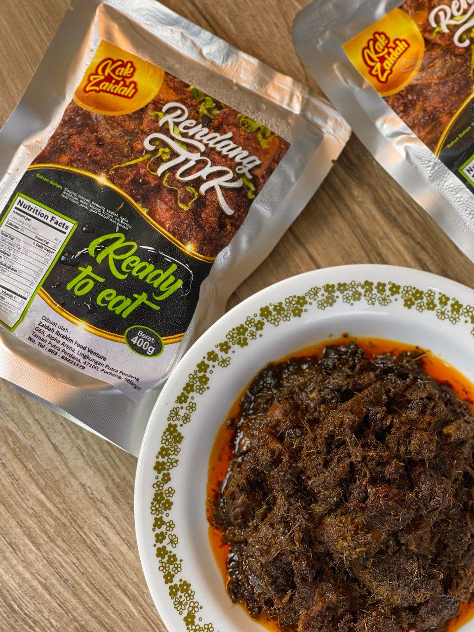 Kak Zaidah Rendang Tok 400g_0