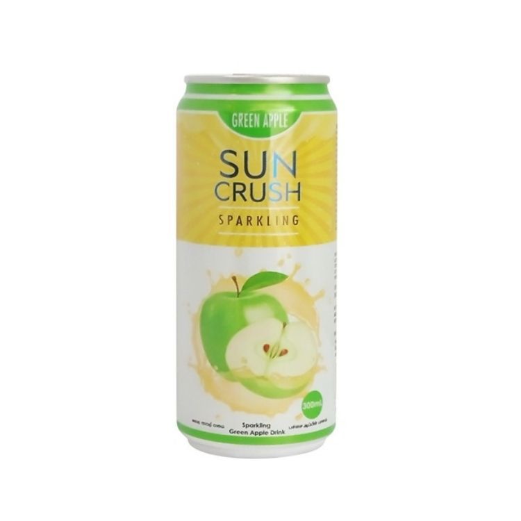 Sun Crush Sparkling Green Apple 250Ml Can_0