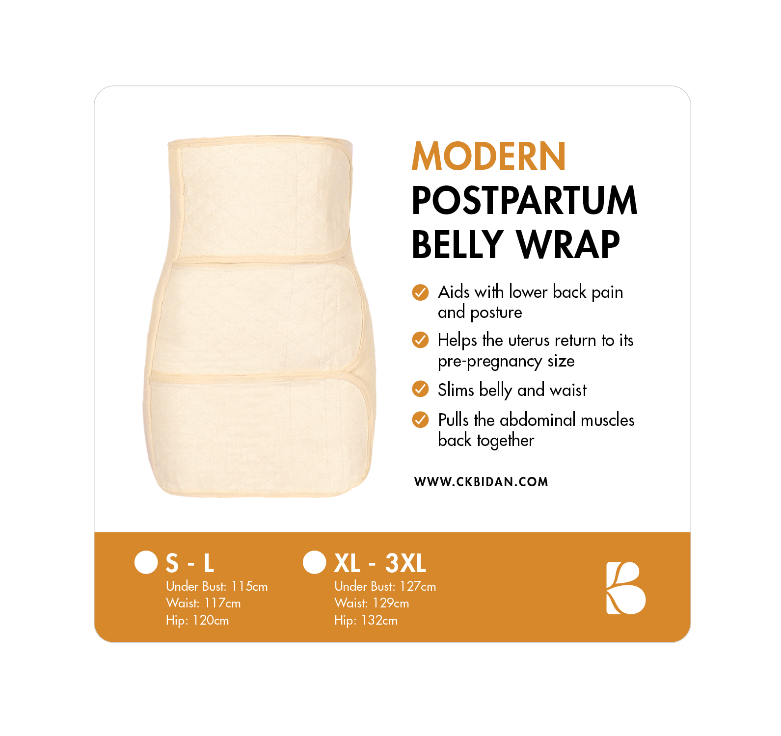 Modern Postpartum Belly Wrap (Bengkung)_0