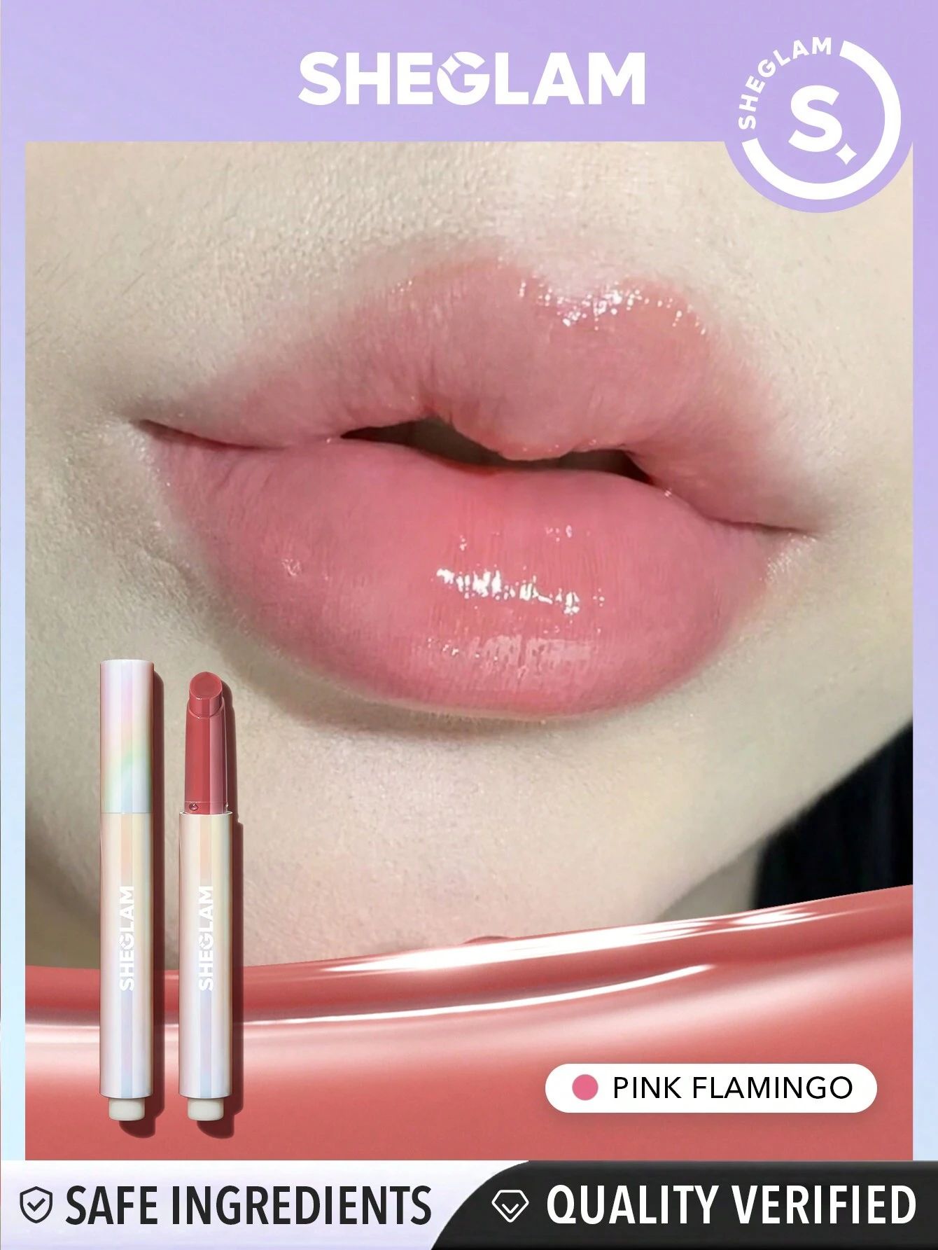 SHEGLAM Pout-Perfect Shine Lip Plumper - Pink Flamingo_7