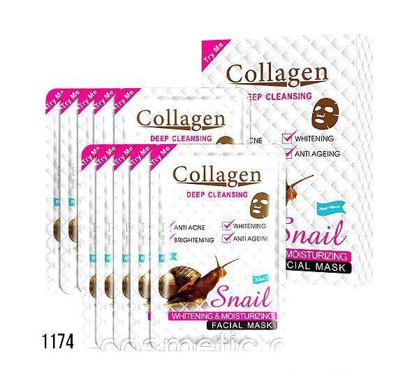 Kollagen SNAIL niqobi 30ml*10tali maska_0