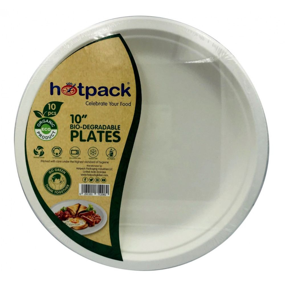 Hotpack Bio-Degradable Plates 10"_1