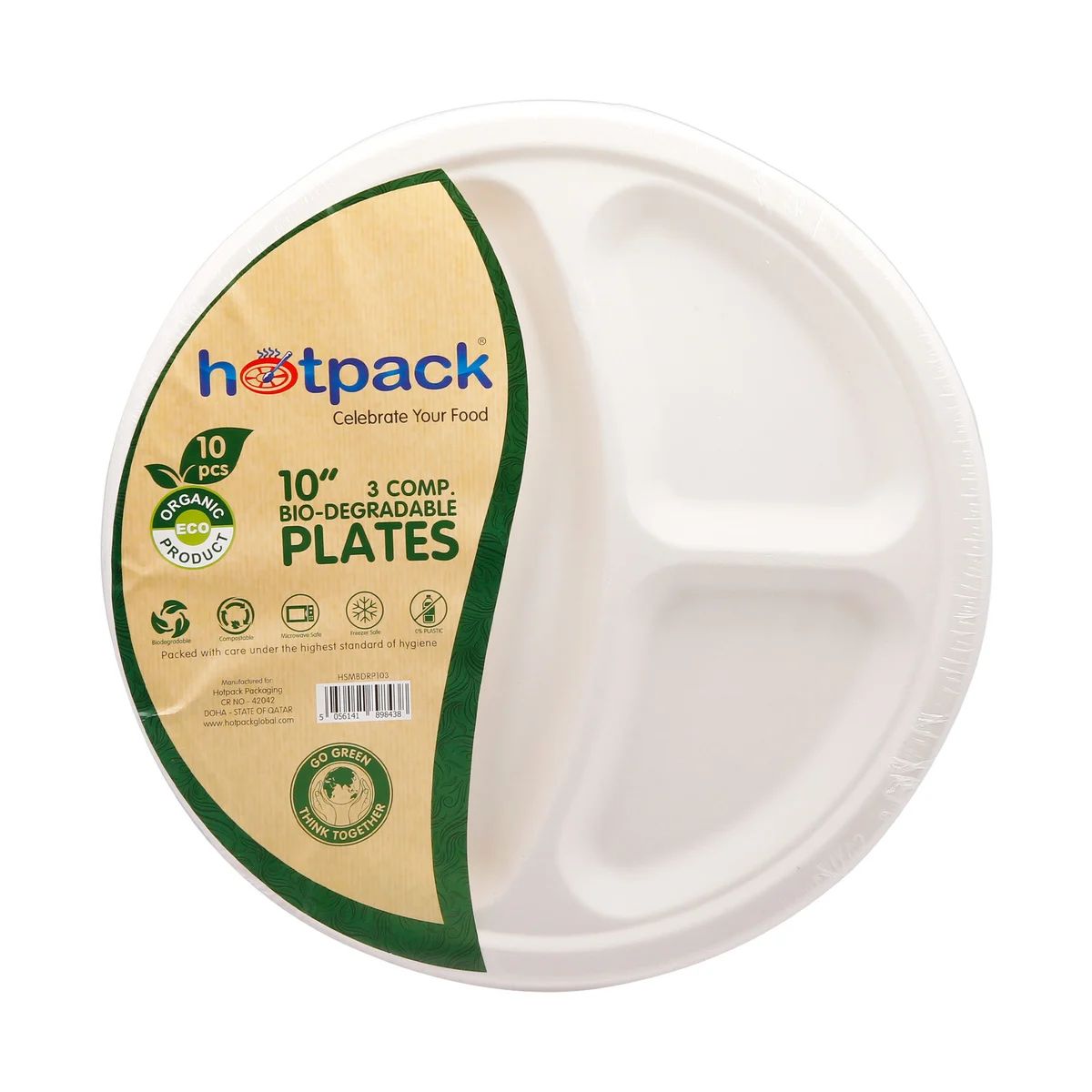 Hotpack Bio-Degradable Plates 10"_0