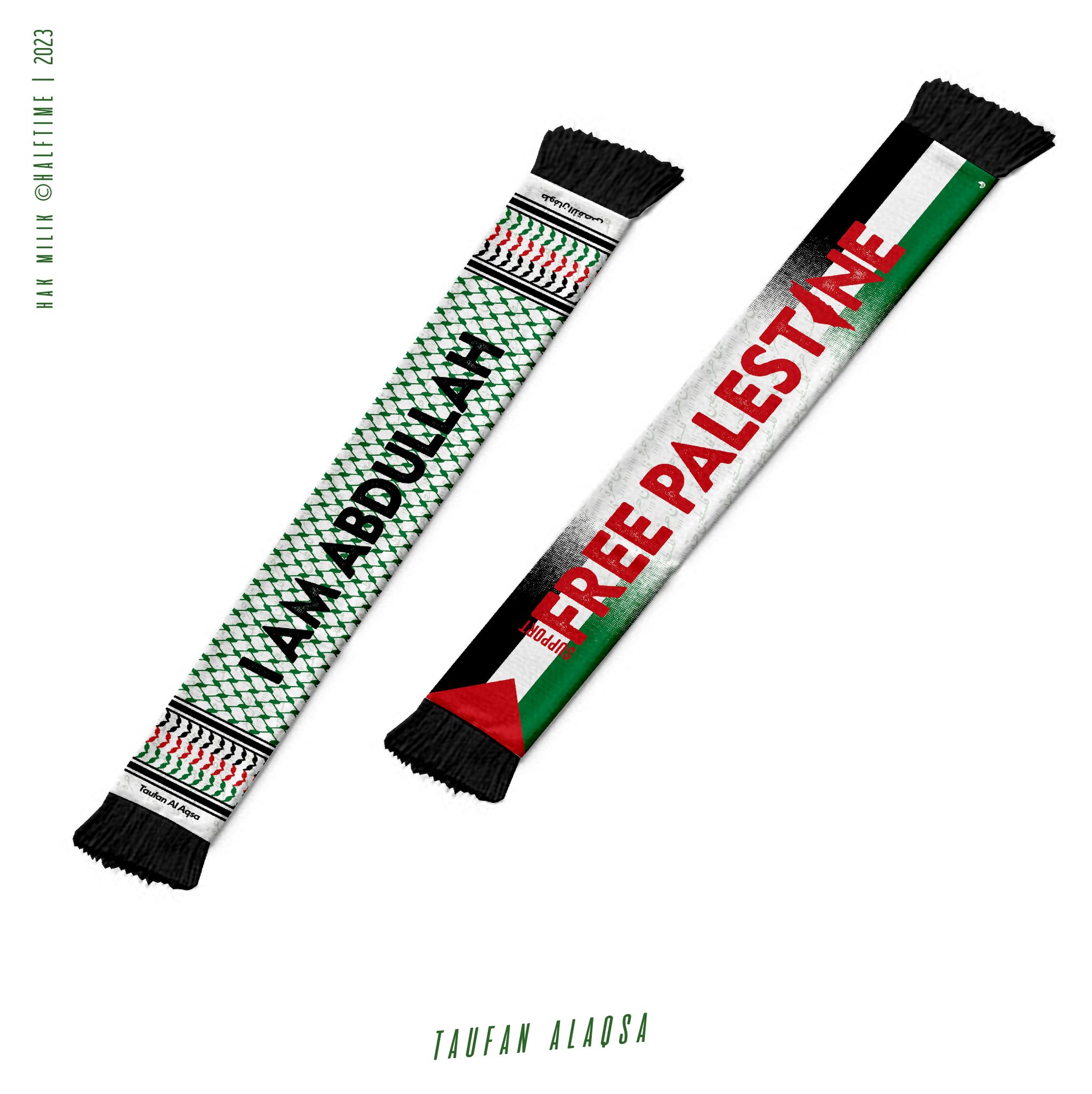 FREE PALESTINE - Taufan AlAqsa Muffler_0