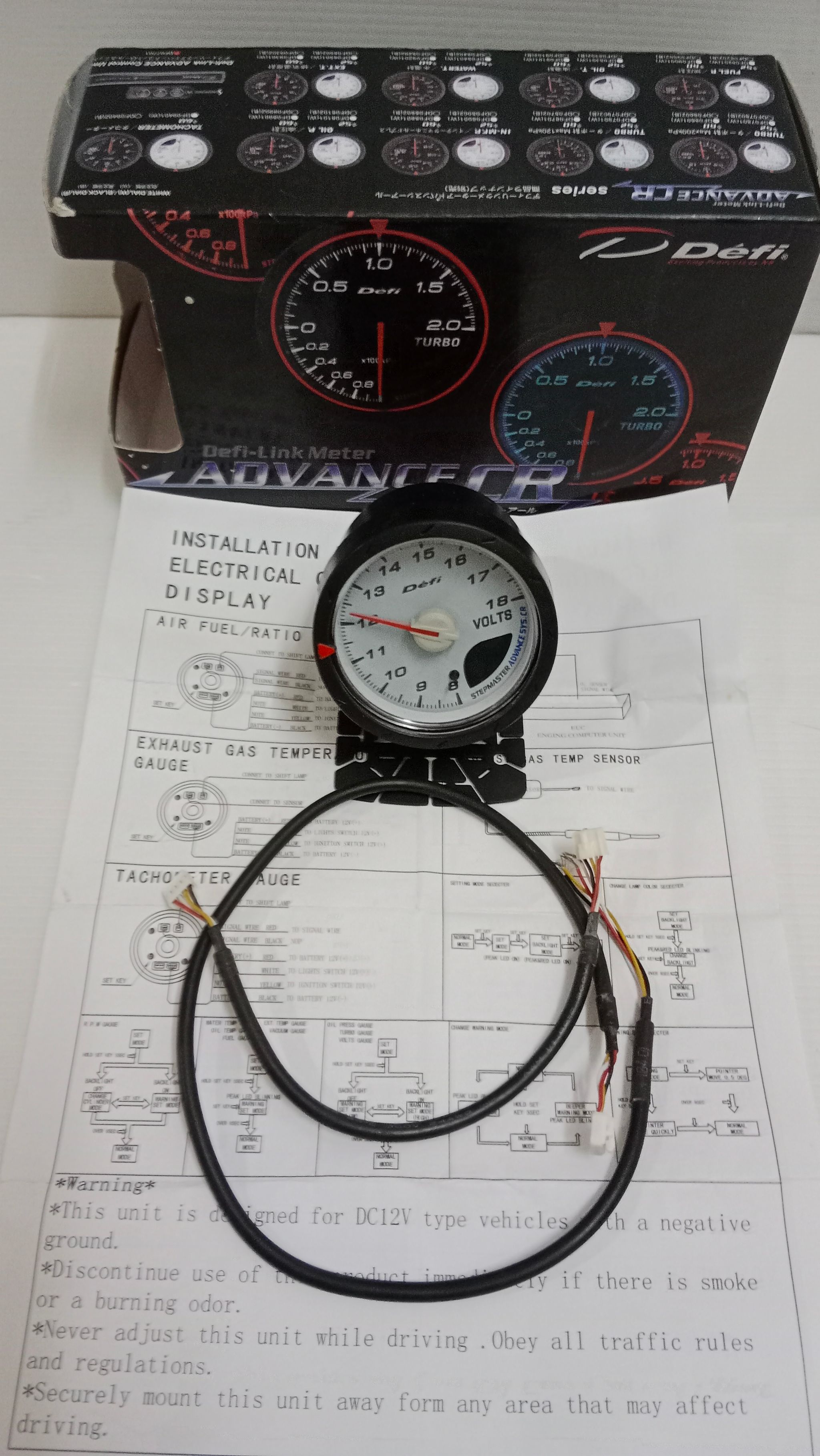 Defi meter advance CR volts _0