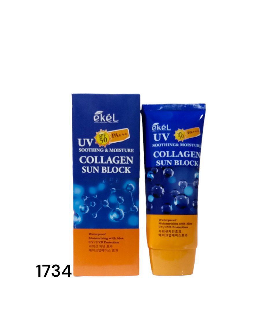 Крем загар Ekel collagen sun block 70ml_0