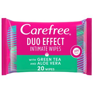 Carefree Duo Effect Green Tea 20 Wipes_0