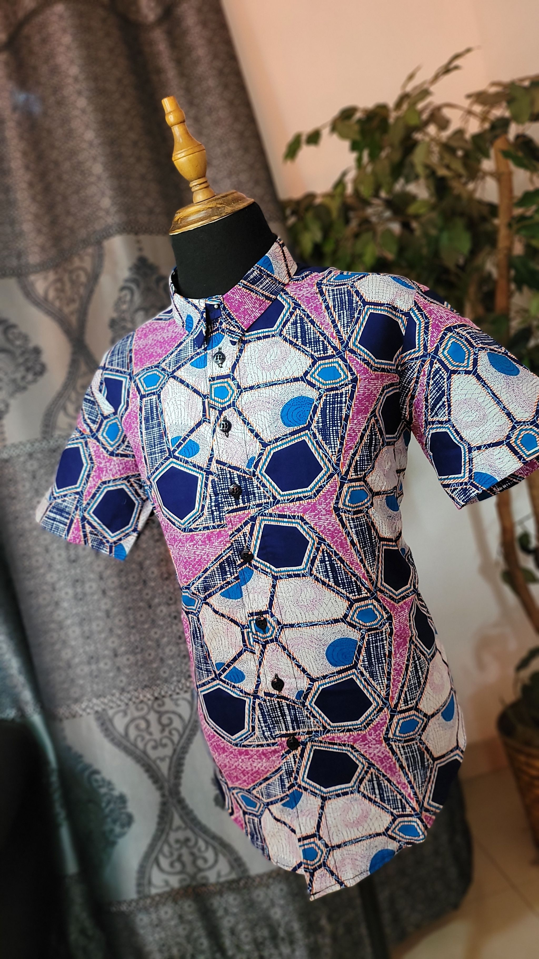 Ankara men button shirt _0