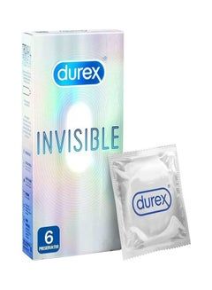 Durex Invisible 6 Condoms Extra Thin_0