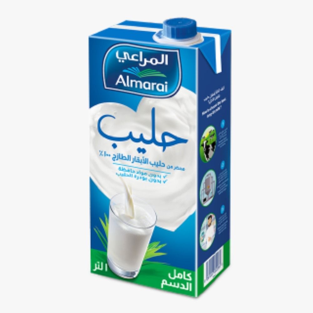 Almarai Uht Milk Full Fat 1L_0