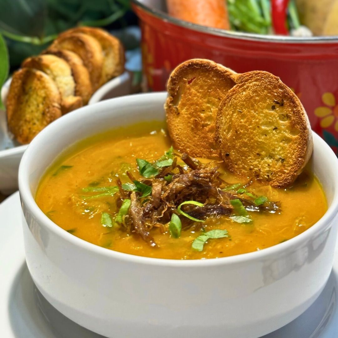 Caldo de Abóbora com carne seca._0