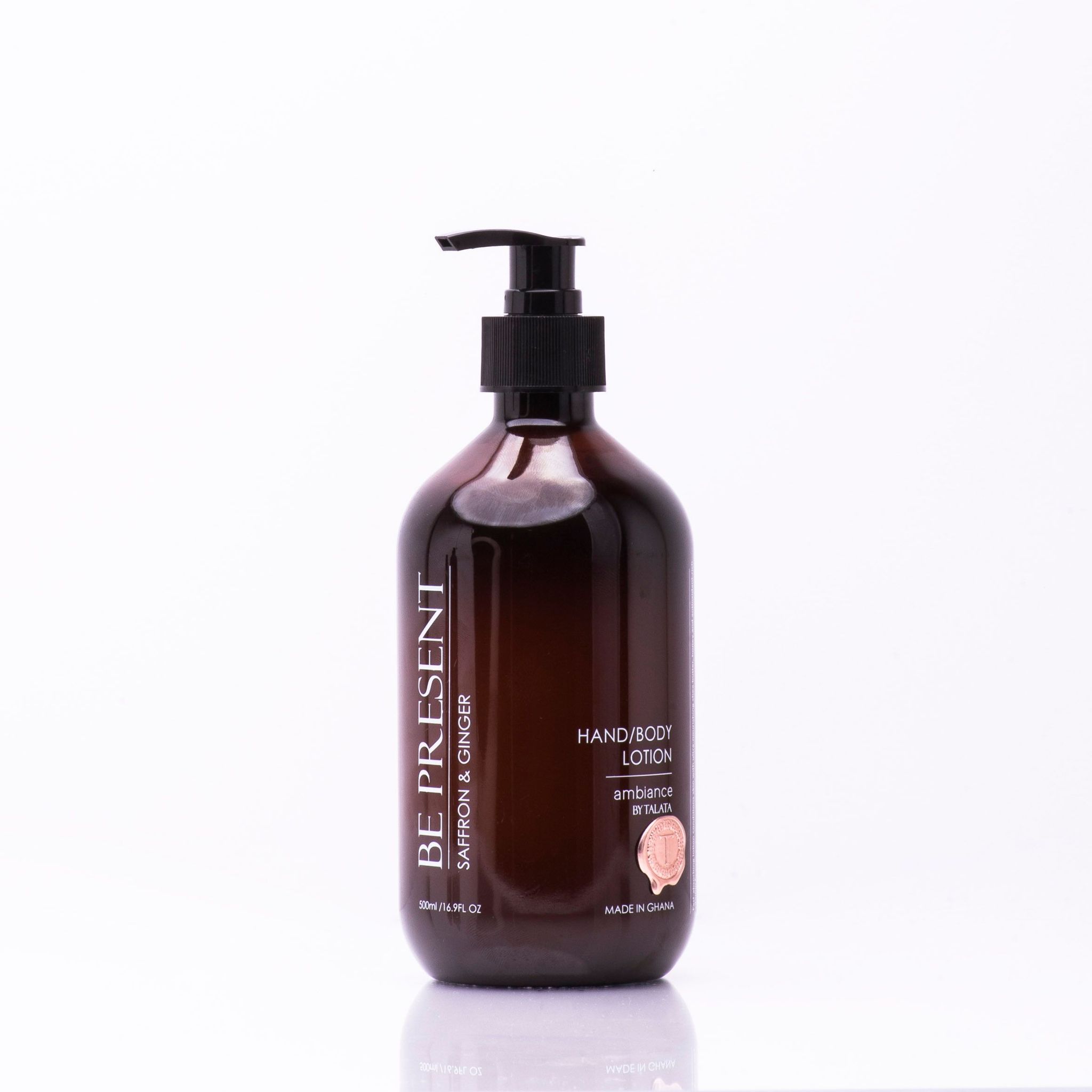 BE PRESENT - Saffron & Ginger - CLASSIC HAND & BODY LOTION -  500ml_0